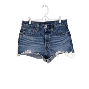 Women's Levi's Button Fly "501" Cut Off Denim Jean Shorts | Size 30
